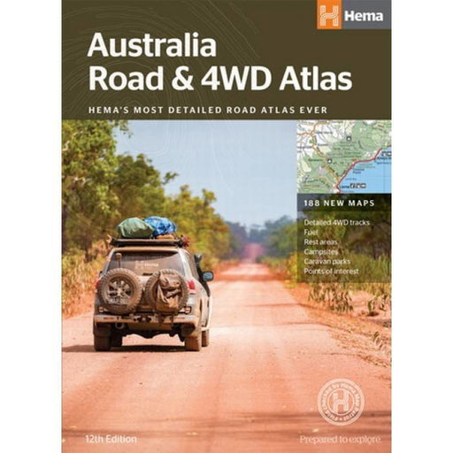 Hema Australia Road & 4WD Atlas Travel Book (12th Edition) - Books