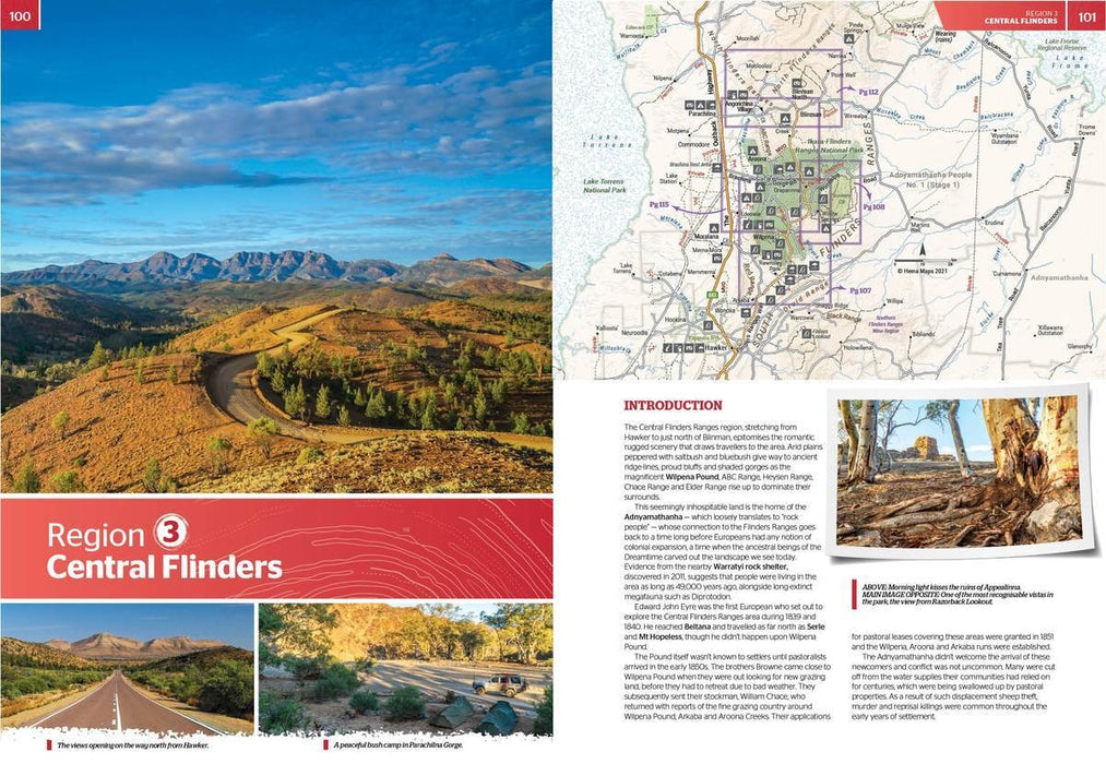 Hema Flinders Ranges Atlas & Travel Guide Book (1st Edition) - Books