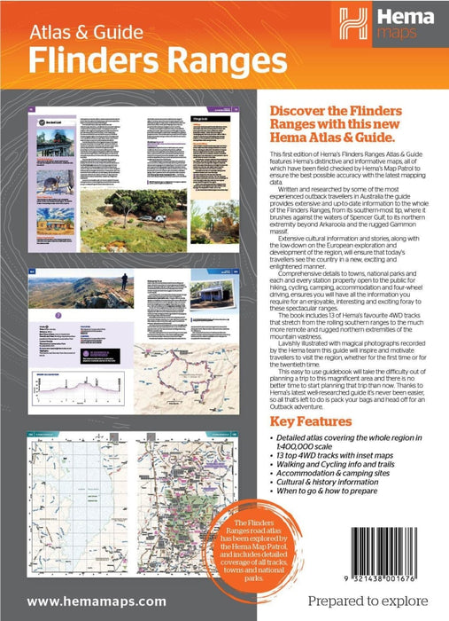 Hema Flinders Ranges Atlas & Travel Guide Book (1st Edition) - Books