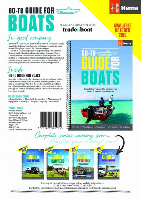 Hema Go-To Guide for Boats Travel Book (1st Edition) - Books