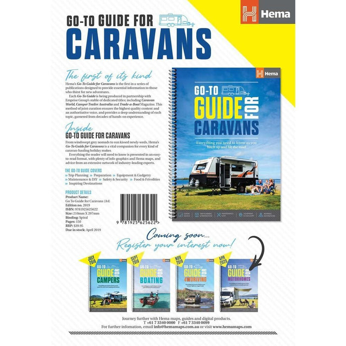 Hema Go-To Travel and Guide Book for Caravans (1st Edition) - Books