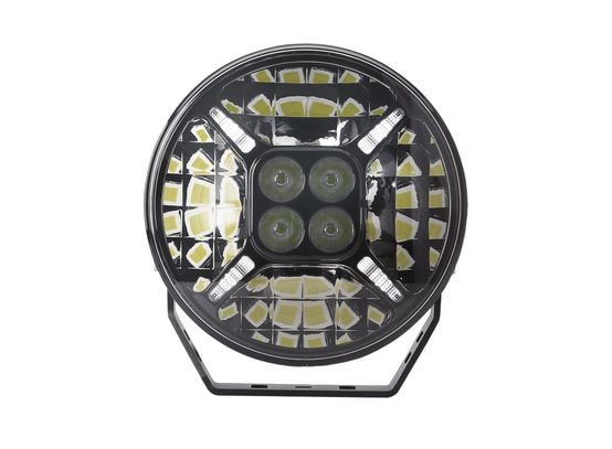 Hulk 7 Round LED Driving Lamp | Black/Chrome - Driving Lights