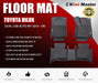 Kiwi Master 3D TPE Car Floor Mats Liner Fit Toyota Hilux Dual Cab Auto MY | 2016 - On - Car Floor Mats