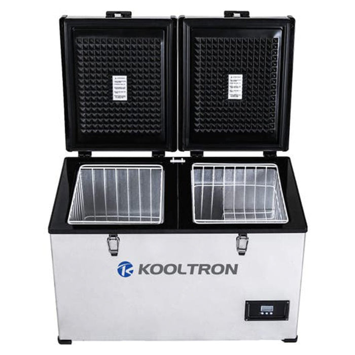 Kooltron 100L Stainless Steel Dual Zone Fridge Freezer - Fridge/Freezer