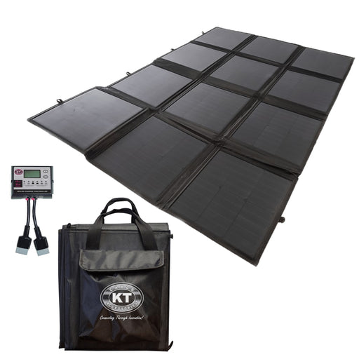KT Solar 200 Watt 12V Portable Solar Folding Blanket - Solar Panel