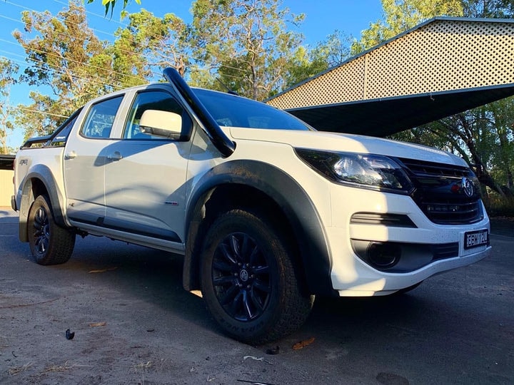 Meredith Stainless Steel Snorkel Kit to Suit Holden Colorado (2012 - Present) - RG Colorado (2012-Present) / Short Entry Black - Snorkels