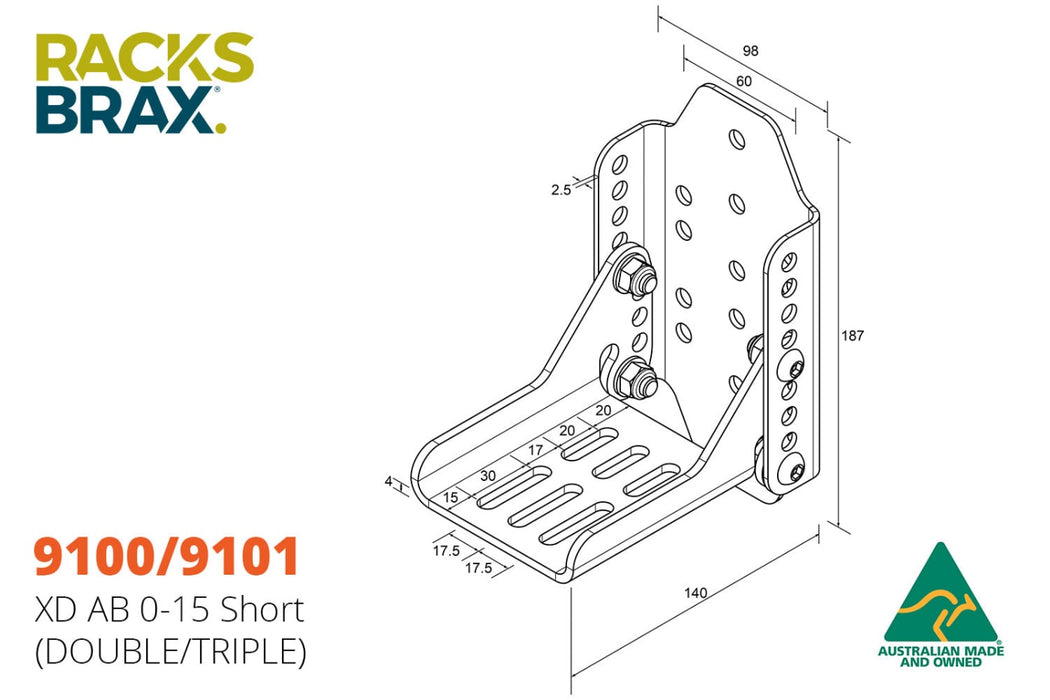 RacksBrax XD Adjustable Brackets - Brackets