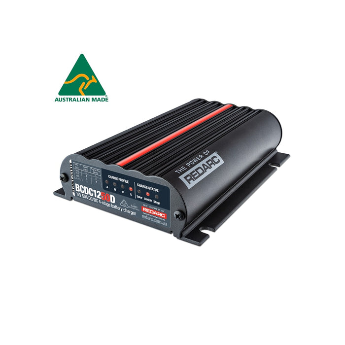 Redarc 50A In-Vehicle Classic Under Bonnet DC to DC Battery Charger - Battery Charger
