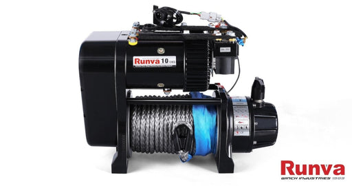 Runva EWS10000 PREMIUM 12V Twin Motor Winch with Synthetic Rope - Electric Winch