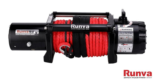 Runva EWV12000 Ultimate 12V/24V Winch with Synthetic Rope - Electric Winch