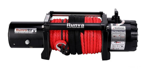 Runva EWV12000 Ultimate 12V/24V Winch with Synthetic Rope - Electric Winch