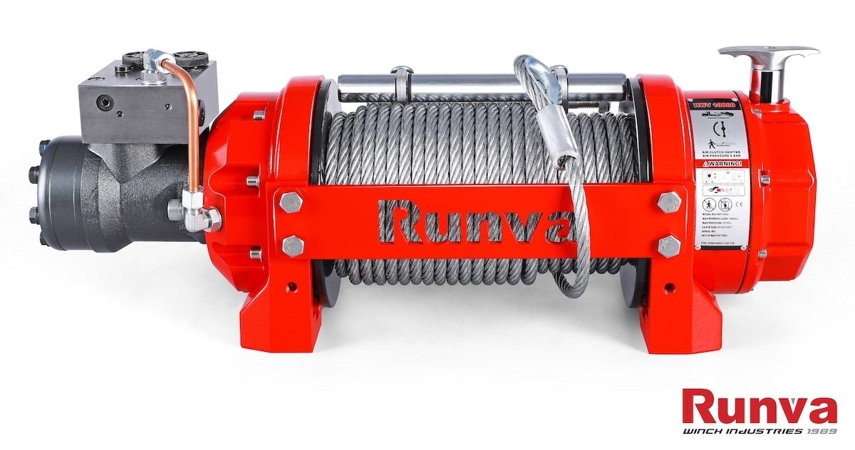 Runva HWV15000 with Steel Cable - Industrial Winch