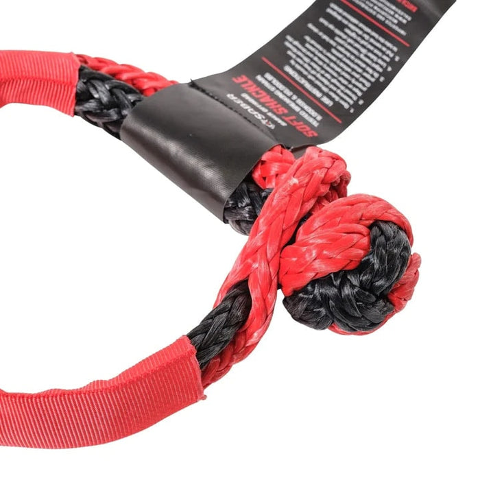Saber Offroad 9T SaberPro Soft Shackle | Red/Black - Recovery Gear