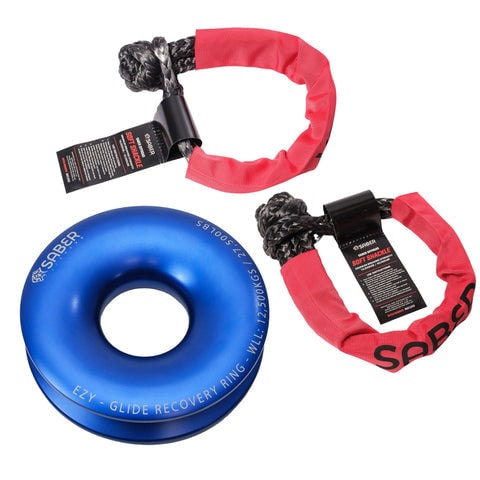 Saber Offroad Ezy-Glide Recovery Ring Bundle Kit - Recovery Gear Bundles