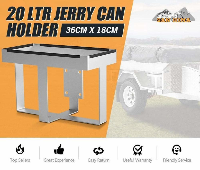 20L Jerry Can Holder Galvanized Steel 4x4 Camper Trailer Caravan
