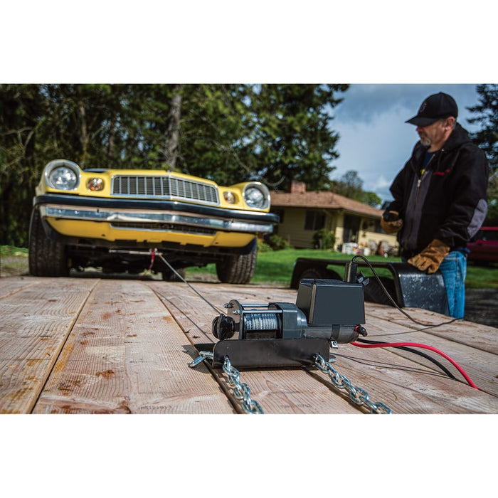 Warn 2000lb 12V Utility Winch with 10.7M Wire Rope - Electric Winch