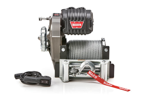 Warn M8274 12v 10000lb High Mount Winch with Steel Cable - Electric Winch