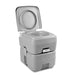 Weisshorn 20L Portable Outdoor Camping Toilet | Grey - Camping Accessories