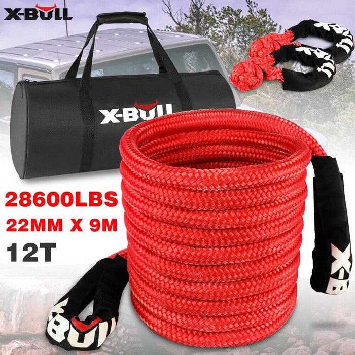 X-BULL Kinetic Recovery Rope 12T Snatch Strap | 22mm x 9m - Snatch Strap
