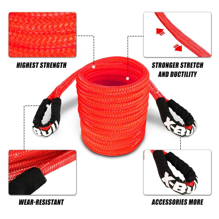 X-BULL Kinetic Recovery Rope 12T Snatch Strap | 22mm x 9m - Snatch Strap